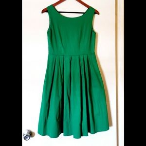 Green vintage style dress